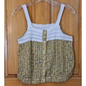 Universal Thread Tank Top Women's Large Bohemian Floral Hippie Summer Festival